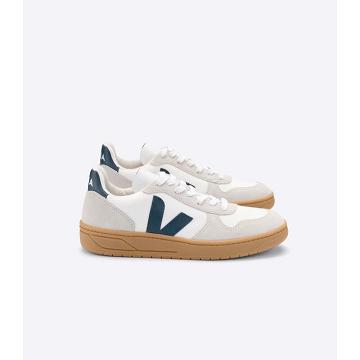 Veja V-10 B-MESH Tornacipő Női White/Beige | HU 637MQZ